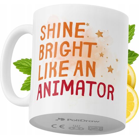 Mug humoristique pour animateur, avec un texte amusant et un design graphique original. Idéal pour les anniversaires, les fêtes et les occasions spéciales. Mug premium pour la maison, le bureau et le  (1/5)