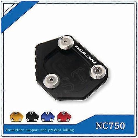 Rutschfeste Seitenständer-Verlängerungsplatte für Honda NC750 (2012–2016) – Schwarz (1/5)
