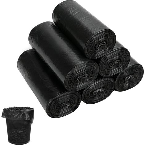 Lot de 300 Sacs de Toilette, 10L Sacs Poubelle Noirs Épais et Imperméables, Compatibles avec Toutes les Toilettes de Camping, pour le Camping, la Randonnée et le Voyage (50x60cm,300Sacs) (1/5)