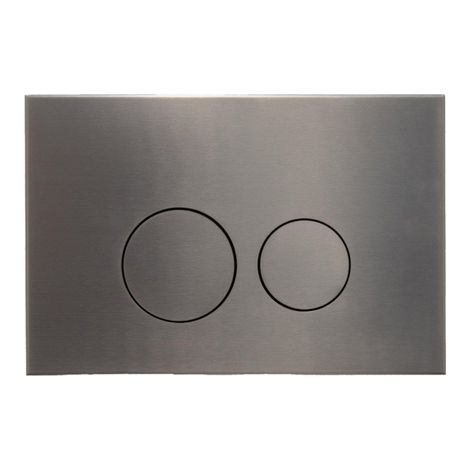 FugaFlow Eccelente Press Plaque de commande DualFlush pour bâti-support Geberit UP320 Métal Rond Gunmetal