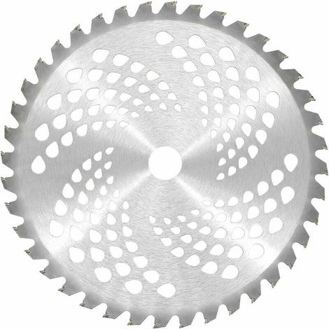 Lame de débroussailleuse universelle 10 "x 40T, pointe en carbure, lame de coupe pour le nettoyage des mauvaises herbes, 255x254mm, 40 dents (1/5)