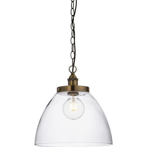 Endon Hansen Grand Lampadario a soffitto a cupola in ottone anticato (1/5)