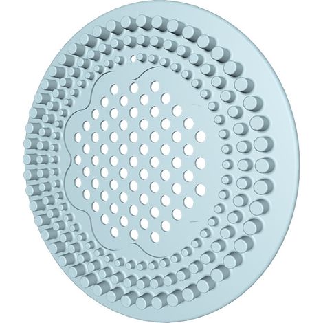 Filtre d'évier de cuisine, filtre à cheveux d'égout de piscine, couvercle de vidange de sol à pression anti-blocage et résistant aux odeurs pour salle de bain (vert) (1/5)