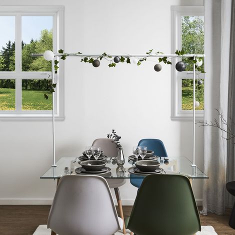 Barre Déco De Table - HOME DECO FACTORY - Ajustable - Blanc