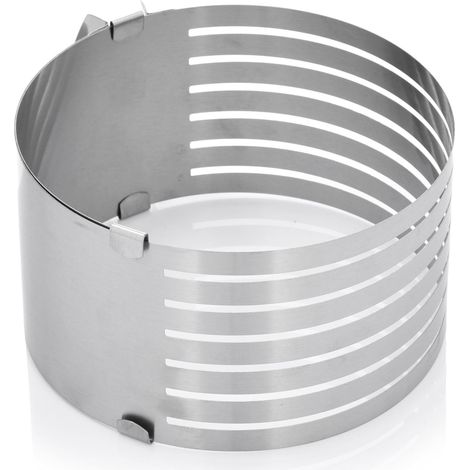 Einfacher Tortenschneidering 15-20 cm x 8,5 cm Edelstahl (1/3)