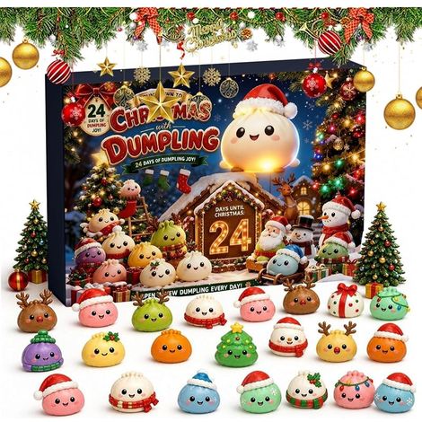 Calendrier de l'Avent Squishy 2026, Squishy Dumpling, 24 surprises (05) (1/5)