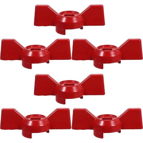 Poignées de Commande du Robinet Extérieur Lot de 6 Levier 8X6 MM en Métal pour Vanne à Bille Jardin Rotation Aisée Même en Environnement Difficile (1/5)