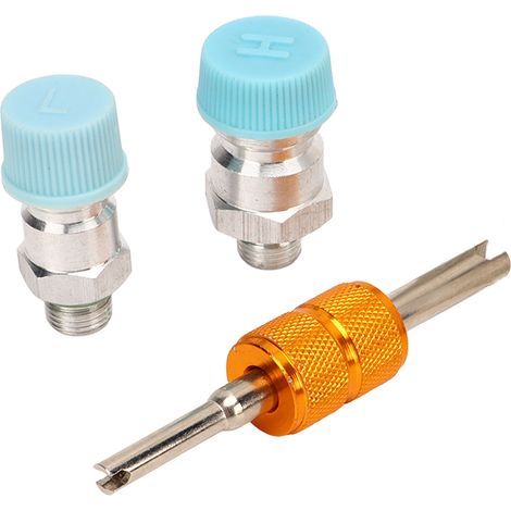 Kit de 3 pièces pour obus de valve de climatisation, bouchon de valve, kit de joints pour système de climatisation pour siège de compresseur de climatisation automobile 508 (1/5)