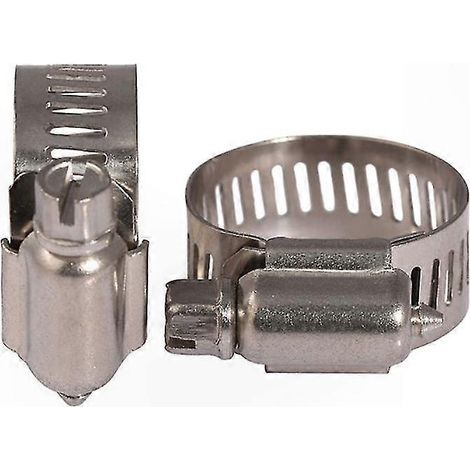 Verstellbare Edelstahl-Schlauchschelle, 12er-Packung (9-16 mm) (1/3)