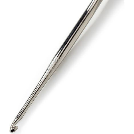 Prym KnitPro-Uncinetto Senza Manico, 0,75 mm, Colore: Argento Filo, Acciaio, Silver (1/4)