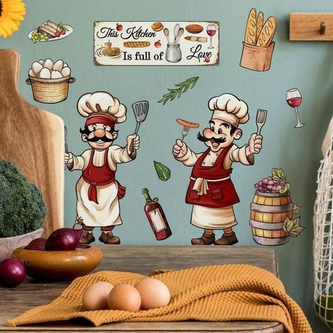 Decorative wall sticker for kitchen and dining room (A) (1/5)