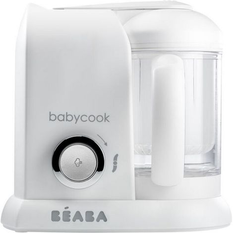 BEABA, Babycook Solo, Robot bebe 4 en 1, Cuiseur, Mixeur - Blanc
