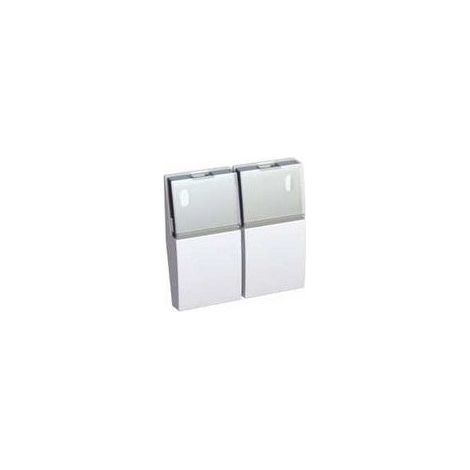 kit de 2 semi enjoliveur double porte etiquette ALTIRA SCHNEIDER ALB45092 (1/2)