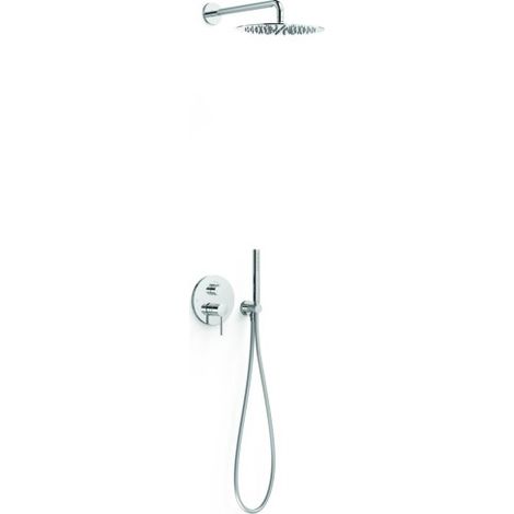 Kit mitigeur encastré 2 voies Rapid‑box pour douche Study Chrome - TRES 26238004