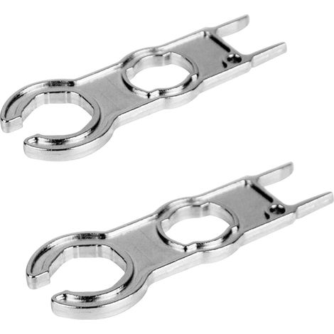 Lot de 2 tendeurs de clé en aluminium pour fiches PV - Outil de montage enfichable pour fiches pour câbles de panneau solaire PV et connecteurs (1/5)