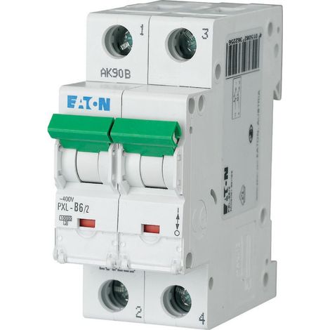Eaton Interruttore automatico (MCB), 6 A, 2p, caratteristica: B, 236225