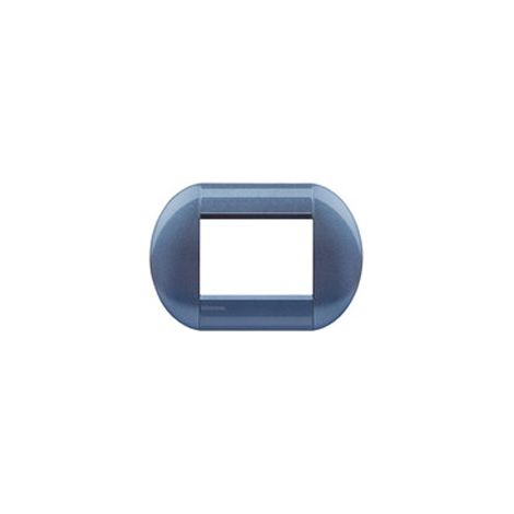 Placca tonda 3 posti GLOSSY