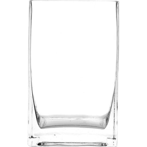 Daniele Dessina - Vaso in vetro trasparente per candele e fiori base rotonda