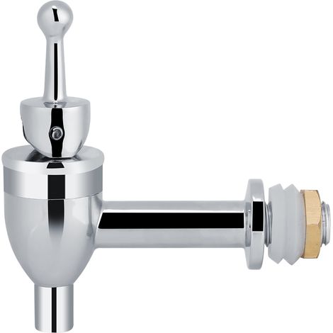 Robinet en cuivre chromé pour fût de bière, vin ou boisson - Bec verseur de rechange (1,2 cm) (1/5)