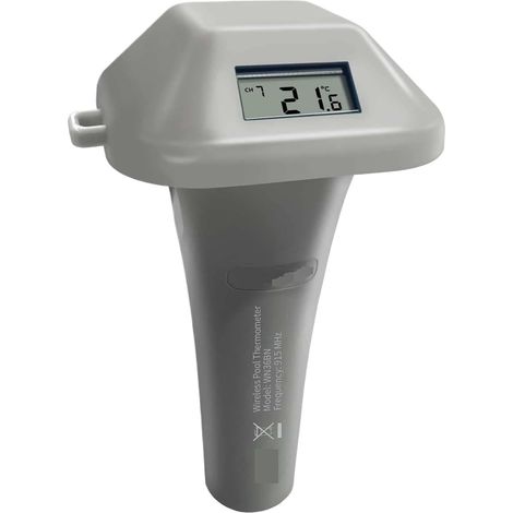 Thermomètre à Eau Thermomètre De Piscine Sans Fil Avec Ancre, Capteur De Température D'eau Flottant Facile À Lire For Piscine, Spa Et Bain-marie (1/4)