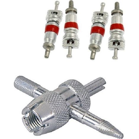 Trade Shop - STRUMENT VALVOLA REPARATIONEN + 4 STAHLEN FÜR PNEUMATICO AUTO MOTO AGHI NUCLEO -