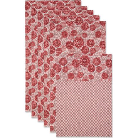 Lot de 6 Tapis de réfrigérateur Non adhésifs à découper pour tiroirs, poubelles, Plateaux, Produits de Protection, 30,5 x 61 cm – Rouge Tango Dahlia (1/5)