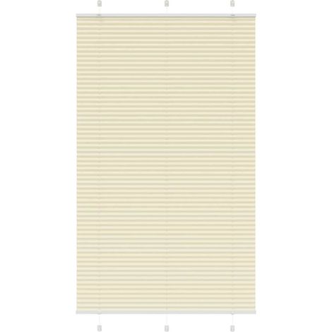 Plissee Creme 110x200 cm Stoffbreite 109,4 cm Polyester