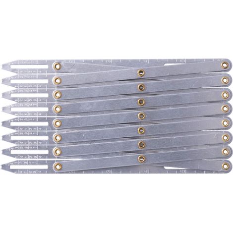 Mètre ruban de couture en aluminium réglable, accessoire de couture multifonctionnel et antirouille pour rideaux, idéal pour la maison. (1/5)