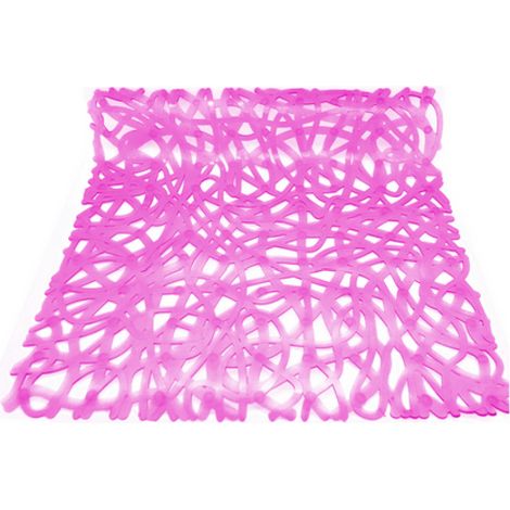 TAPPETO ANTISCIVOLO PER DOCCIA MOD. MIX  CM 52x52- Fucsia- DH- pezzi 1