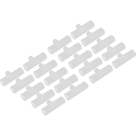 Lot de 20 tubes en T pour abreuvoirs à poulets, résistants et étanches, sans perçage, pour l'élevage industriel. Tube en T G1/2. (1/5)