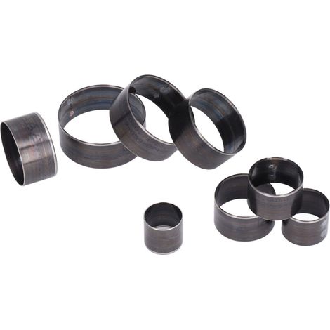 8-teiliges Set formstabiler, runder Ausstechformen aus legiertem Stahl für Leder, Durchmesser 25–60 mm