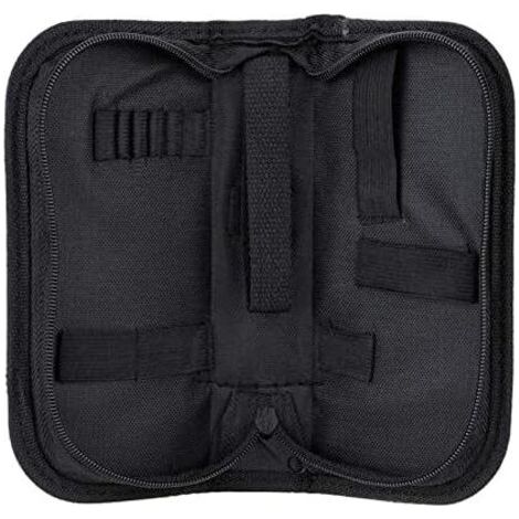 1 kit d'outils de réparation en nylon noir multi-usages pour ranger des pièces rangement portable, sac avec fermeture éclair, petit toile - (1/5)