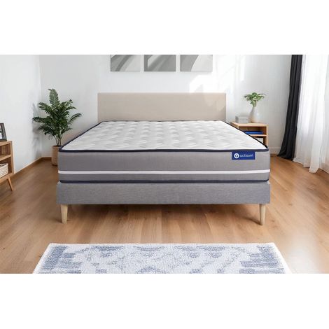 Actimemo pur matratze 180x200cm + Bettgestell mit lattenrost - Dicke : 20cm - Memory-Schaum - H4 (1/5)