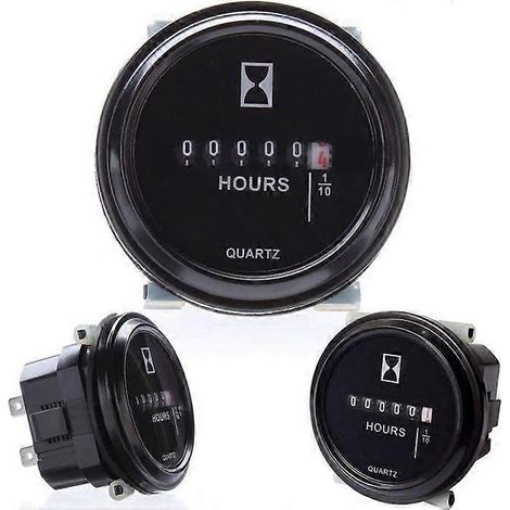 Gadpiparty Lot de 2 tachymètres horaires pour moteurs essence et diesel, affichage numérique LCD pour motos (1/5)