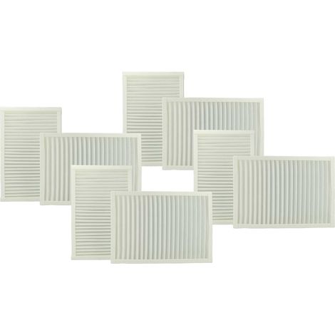 vhbw Set de filtro 8 uds. reemplaza Viessmann 7543981 para equipo de ventilación - filtro de escape (G4), filtro de aire de suministro (F7)