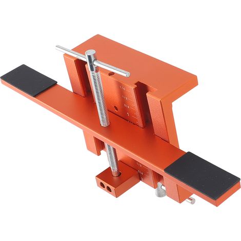 Gabarit de montage pour porte de meuble en alliage d'aluminium, outil de quincaillerie avec bras support et serre-joint pour appui supplémentaire (1/5)