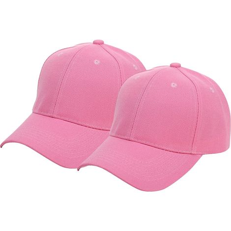 Conjunto de 2 gorras de béisbol lisas para exteriores, ideales para hombres y mujeres, de color veraniego informal. Gorra de béisbol, gorra estilo "dad cap". (1/5)