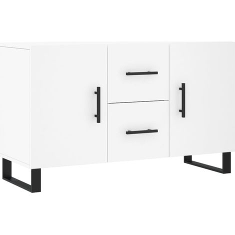 Buffet credenza cassettiera mobile contenitore organizer cucina soggiorno soggiorno 100 x 36 x 60 cm derivati del legno bianco 020030163
