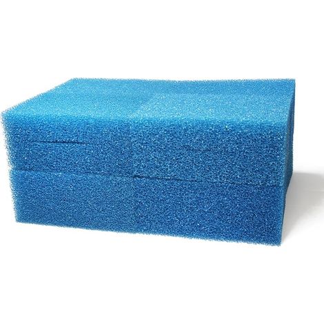 Générique Compatible en Mousse Convient pour Oase Biotec Screenmatic 18 & 36 Remplacement Etang Bleu Grossier Mousseux Filtre Éponge (Paquet de 8)