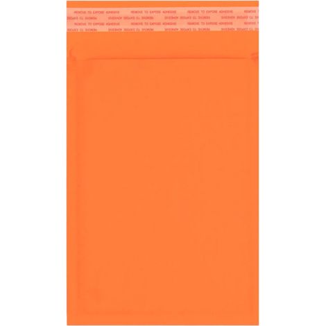 Briefumschlag 215 x 150 mm, orangefarbene Wellpappe, 10 Stück