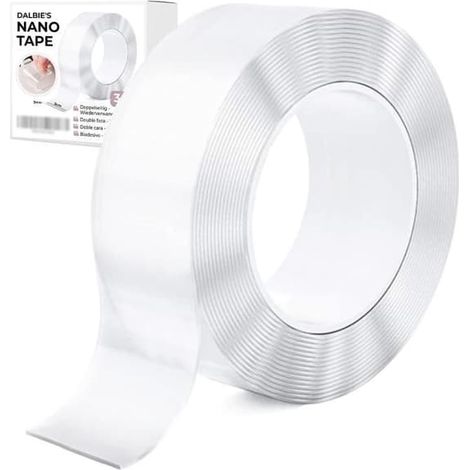Ruban adhésif double face transparent 3 m - Ruban adhésif double face extra fort - Ruban nano[1006] (1/4)