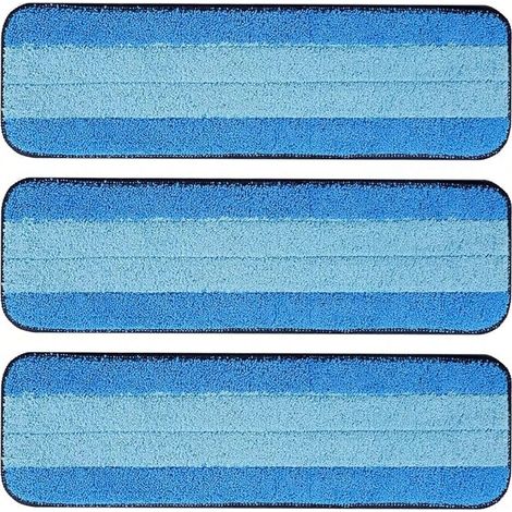 Pastilles de serpillère Bona en microfibre, lot de 3, réutilisables, pour nettoyer les parquets, 18 pouces, très absorbantes, lavables en machine, adaptées aux surfaces dures (1/4)
