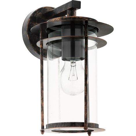 Lampe murale valdeum 60 w grande materiel e27 materiel galvanise' metal color rame 96241 (1/3)