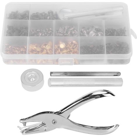 Kit 240 pièces pince à rivets double face pour ceintures coupe-vent vestes sacs à dos travaux manuels (1/5)