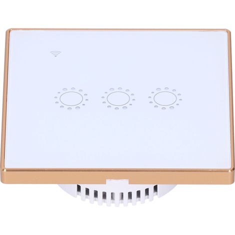 Intelligenter Schalter mit drahtloser Touch-Fernbedienung (WLAN) zur Stromverteilung, 2200 W, UK-Stecker, 95–240 V AC (1/5)