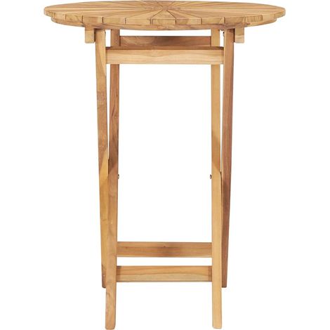 Maison Exclusive - Tavolo da Giardino Pieghevole Ø 60 cm Legno Massello di Teak (1/5)