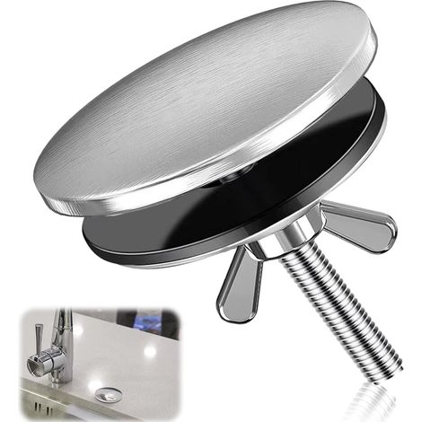 CCYKXA Kitchen Sink Hole Cover, Stainless Steel Faucet Hole Plug, Sink Hole Cover, Sink Faucet Hole Stopper (1/5)