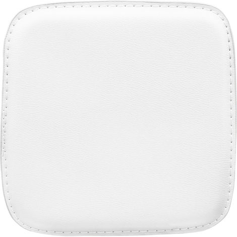 Cushion for Square Stool - Faux Leather - Stylix White