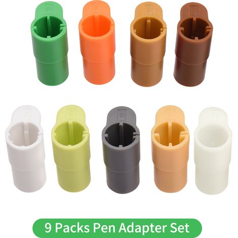 Ensemble d'adaptateurs de stylo, support de marqueur de remplacement pour Sharpie/Bic/Crayola, Compatible avec Explore Air 3/Air 2/Air/Maker/Maker 3, 9 paquets (1/5)