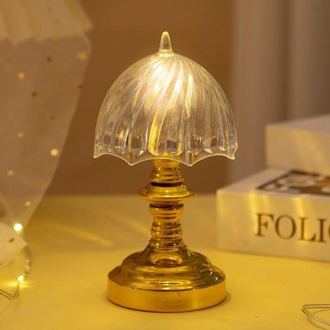 Petite lampe de table, veilleuse LED, lumière ambiante de bureau de chambre, accessoires cadeaux pour les amis 8,5 8,5 14,5 cm bande diagonale (SKU produit : 97354998 SKU Offre : 250905A-22) (1/5)